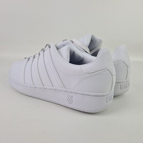 K-Swiss Classics VN 03343101 Men Shoes Sneakers Leather Athletic White - Picture 6 of 12
